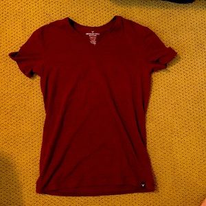 American Eagle, extra small crimson red shirt